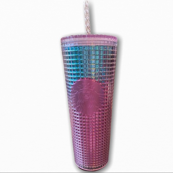 Starbucks summer 2021 pink ombré grid tumbler NWT - Picture 2 of 2